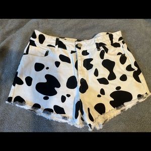 Cow Print Shorts Peachlove